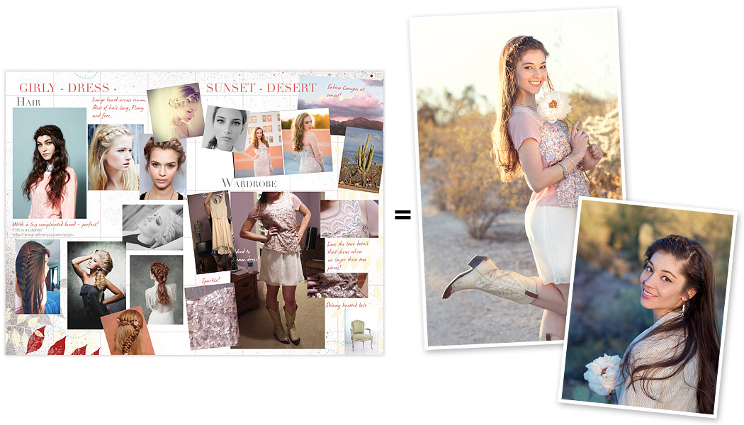 Moodboard - Sunset Dress Outfit